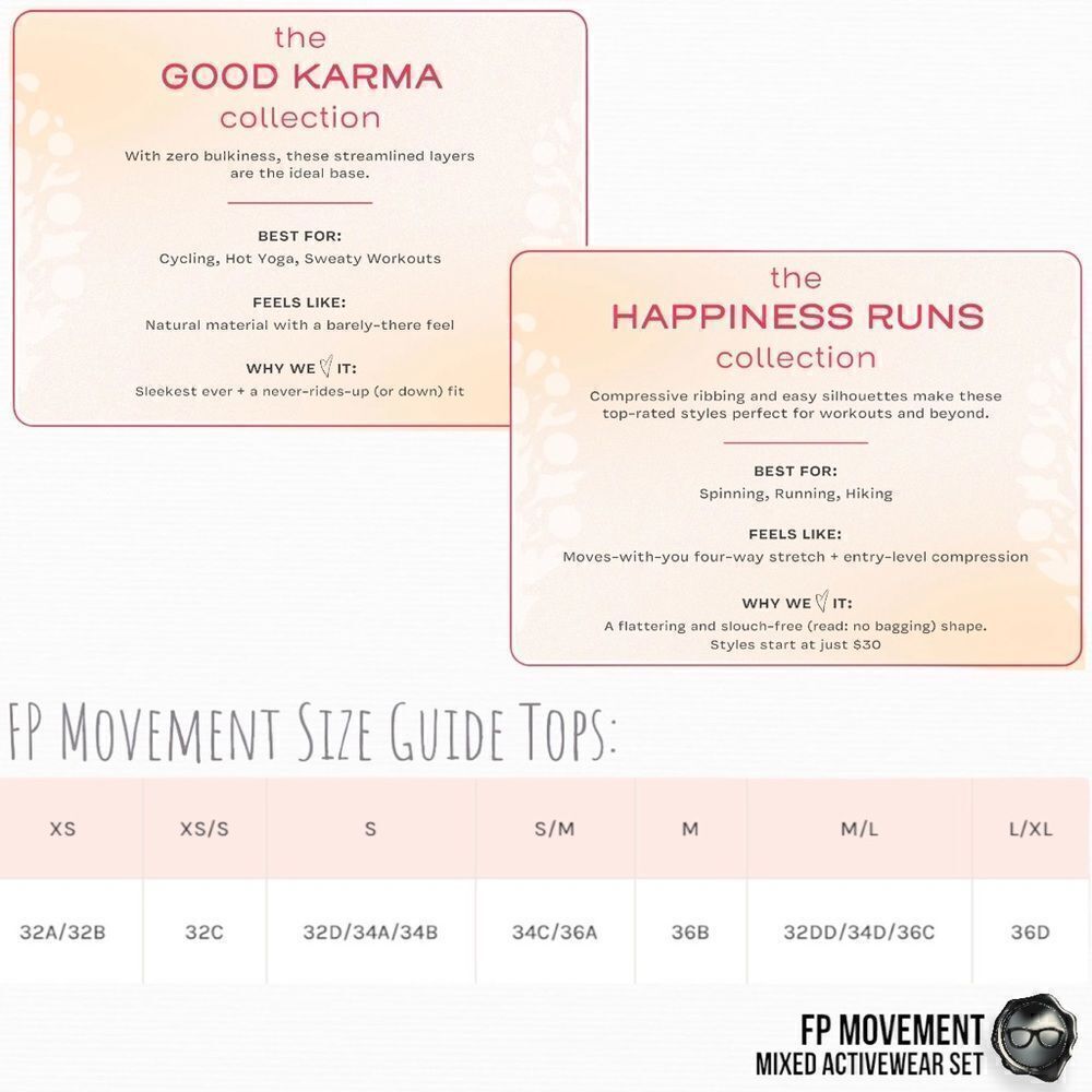 FP MOVEMENT HAPPINESS RUNS STRAPPY BACK CROP TANK + GOOD KARMA LEGGINGS BLUE HUE - Picture 13 of 16